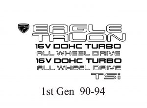 1st Gen DSM Decals 90-94