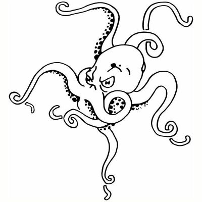 HoosierDecal Cool Octopus Vinyl Decal for Boat Car Window