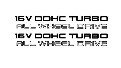 1G Dsm 90-94 16 Valve All Wheel Drive Decals