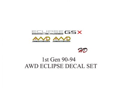 1990-94 Eclipse Gsx Rear Bumper Decal