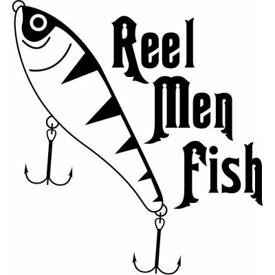 HoosierDecal Cool Fishing Vinyl Decal for Boat Car Window
