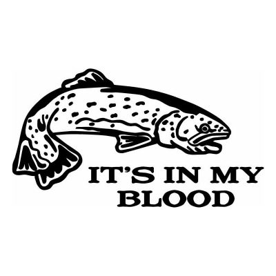 HoosierDecal Cool Fishing Vinyl Decal for Boat Car Window