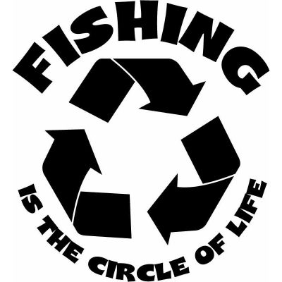 HoosierDecal Cool Fishing Vinyl Decal for Boat Car Window