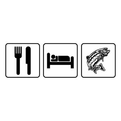HoosierDecal Cool Fishing Vinyl Decal for Boat Car Window
