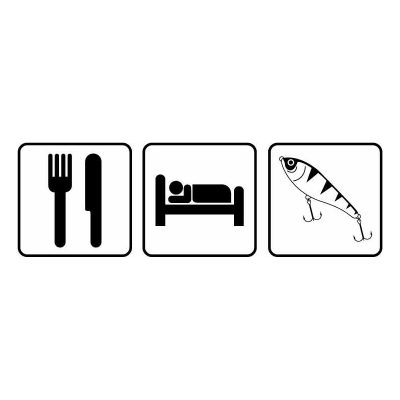 HoosierDecal Cool Fishing Vinyl Decal for Boat Car Window