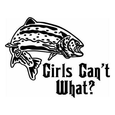 HoosierDecal Cool Fishing Vinyl Decal for Boat Car Window