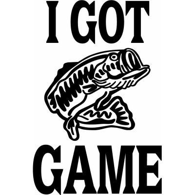 HoosierDecal Cool Fishing Vinyl Decal for Boat Car Window