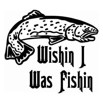 HoosierDecal Cool Fishing Vinyl Decal for Boat Car Window