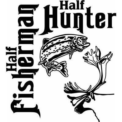 HoosierDecal Cool Fishing Vinyl Decal for Boat Car Window