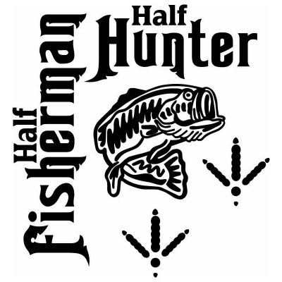HoosierDecal Cool Fishing Vinyl Decal for Boat Car Window
