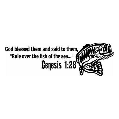 HoosierDecal Cool Fishing Vinyl Decal for Boat Car Window