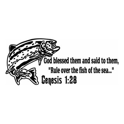 HoosierDecal Cool Fishing Vinyl Decal for Boat Car Window