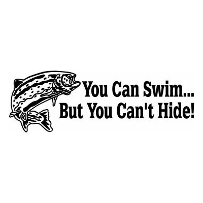 HoosierDecal Cool Fishing Vinyl Decal for Boat Car Window