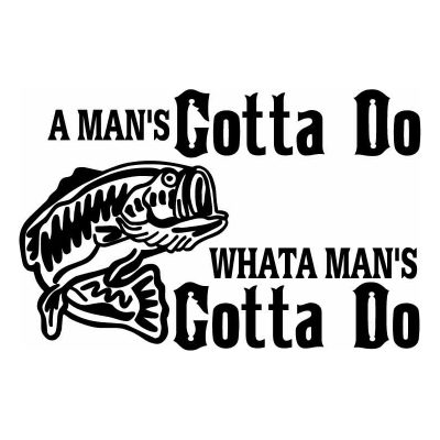 HoosierDecal Cool Fishing Vinyl Decal for Boat Car Window