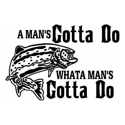 HoosierDecal Cool Fishing Vinyl Decal for Boat Car Window