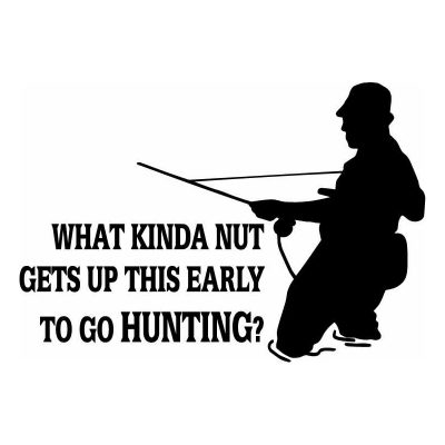 HoosierDecal Cool Fishing Vinyl Decal for Boat Car Window