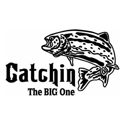 HoosierDecal Cool Fishing Vinyl Decal for Boat Car Window