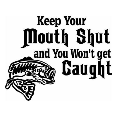 HoosierDecal Cool Fishing Vinyl Decal for Boat Car Window