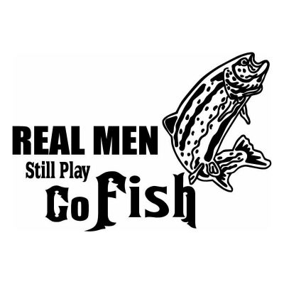 HoosierDecal Cool Fishing Vinyl Decal for Boat Car Window
