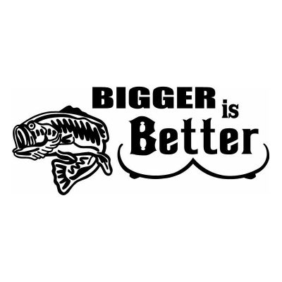 HoosierDecal Cool Fishing Vinyl Decal for Boat Car Window