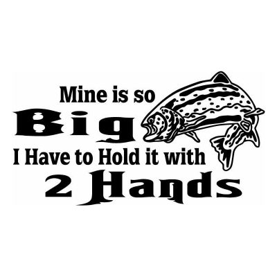 HoosierDecal Cool Fishing Vinyl Decal for Boat Car Window
