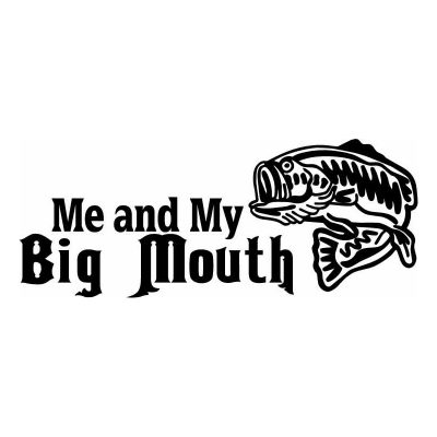 HoosierDecal Cool Fishing Vinyl Decal for Boat Car Window
