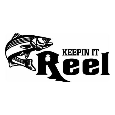 HoosierDecal Cool Fishing Vinyl Decal for Boat Car Window