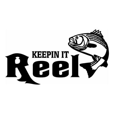 HoosierDecal Cool Fishing Vinyl Decal for Boat Car Window