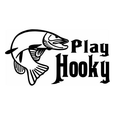 HoosierDecal Cool Fishing Vinyl Decal for Boat Car Window