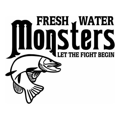 HoosierDecal Cool Fishing Vinyl Decal for Boat Car Window