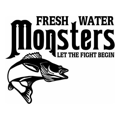 HoosierDecal Cool Fishing Vinyl Decal for Boat Car Window