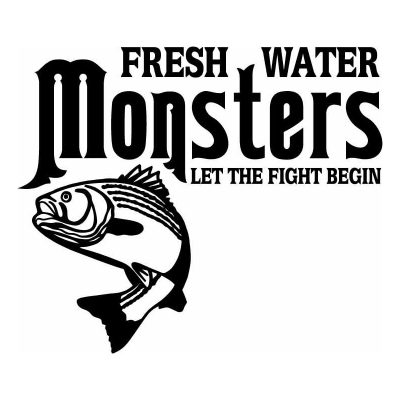 HoosierDecal Cool Fishing Vinyl Decal for Boat Car Window