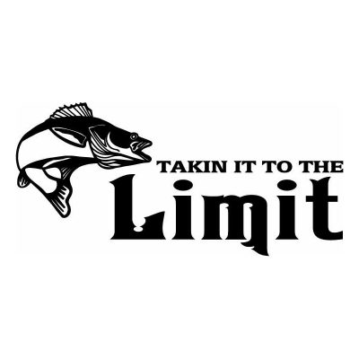 HoosierDecal Cool Fishing Vinyl Decal for Boat Car Window