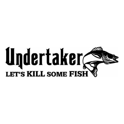 HoosierDecal Cool Fishing Vinyl Decal for Boat Car Window