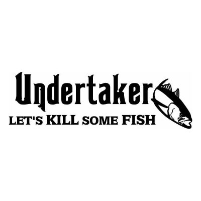 HoosierDecal Cool Fishing Vinyl Decal for Boat Car Window