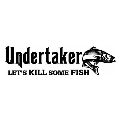 HoosierDecal Cool Fishing Vinyl Decal for Boat Car Window