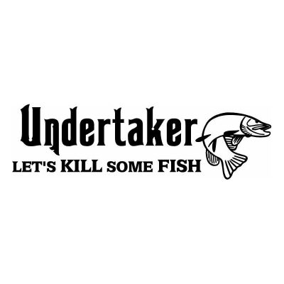 HoosierDecal Cool Fishing Vinyl Decal for Boat Car Window