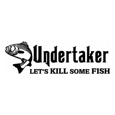 HoosierDecal Cool Fishing Vinyl Decal for Boat Car Window