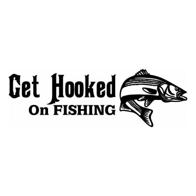 HoosierDecal Cool Fishing Vinyl Decal for Boat Car Window