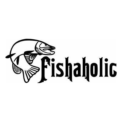 HoosierDecal Cool Fishing Vinyl Decal for Boat Car Window