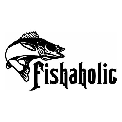 HoosierDecal Cool Fishing Vinyl Decal for Boat Car Window