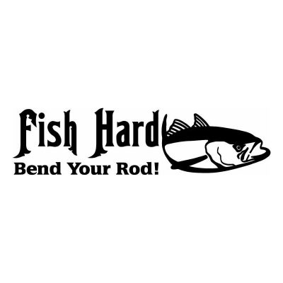 HoosierDecal Cool Fishing Vinyl Decal for Boat Car Window