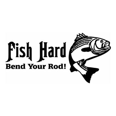 HoosierDecal Cool Fishing Vinyl Decal for Boat Car Window
