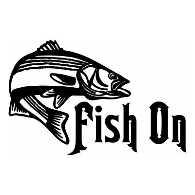 HoosierDecal Cool Fishing Vinyl Decal for Boat Car Window