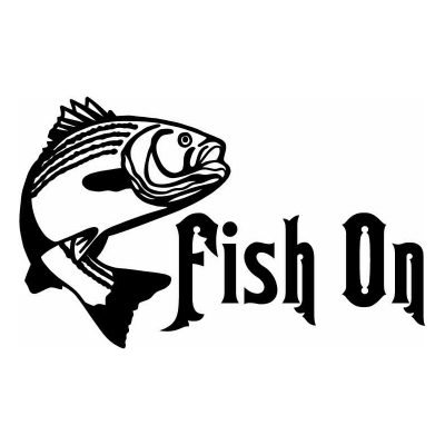 HoosierDecal Cool Fishing Vinyl Decal for Boat Car Window