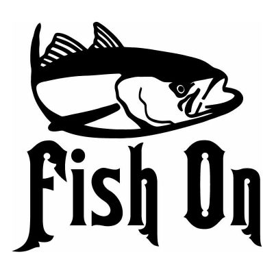 HoosierDecal Cool Fishing Vinyl Decal for Boat Car Window