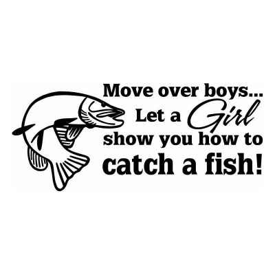 HoosierDecal Cool Fishing Vinyl Decal for Boat Car Window