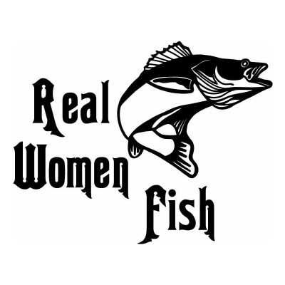 HoosierDecal Cool Fishing Vinyl Decal for Boat Car Window