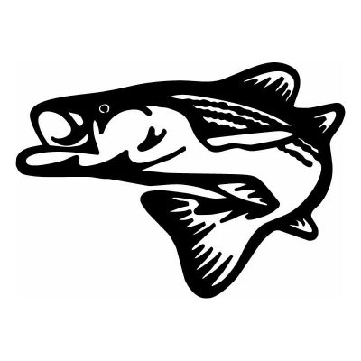 HoosierDecal Cool Fishing Vinyl Decal for Boat Car Window