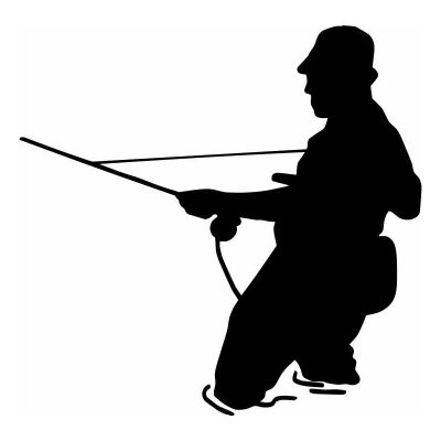 HoosierDecal Cool Fishing Vinyl Decal for Boat Car Window